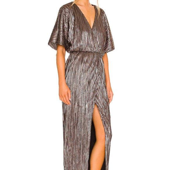 x REVOLVE House Of Harlow 1960 Sabrina Dress in Gunmetal Stretch Size M NWT - Picture 2 of 8
